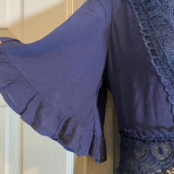 Here comes the Sun Navy MIDI Dress NWT - Picture 3 of 6